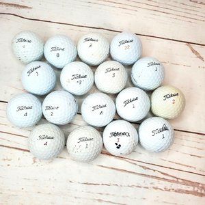 17 Titleist #1 #2 #3 #4 #8 & #22 Golf Balls Some Balls Are Dirty Some are Clean